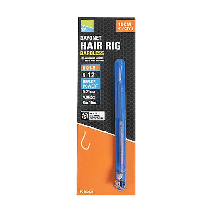 Preston Innovations KKH-B Mag Store Hair Rigs kabliukas be spyglių + linija aiški P0160025 methode leader 2