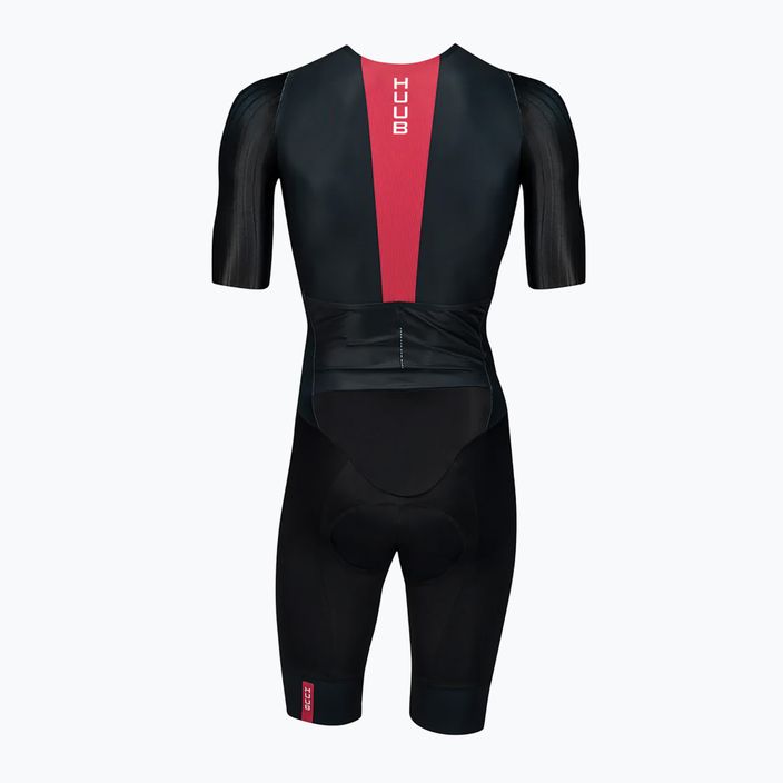 Vyriškas dviračių kombinezonas HUUB Strada Road Speed Suit black/red 2