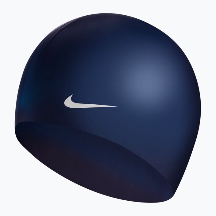Nike tamsiai mėlyna silikoninė plaukimo kepurė 93060-440 2