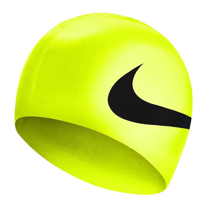 Nike Big Swoosh geltona plaukimo kepuraitė NESS8163-163 2