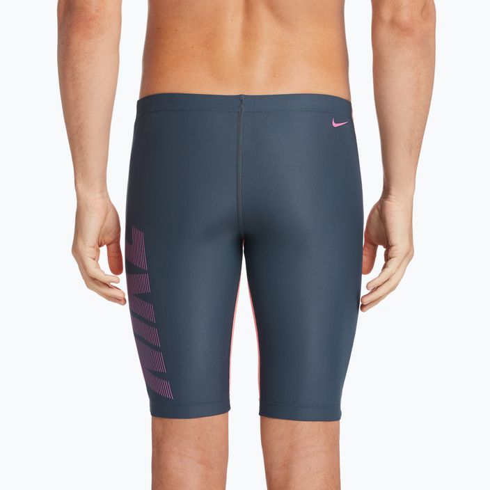 Vyriški maudymosi kostiumėliai Nike Rift Jammer pilkos ir juodos spalvų NESS9052 7