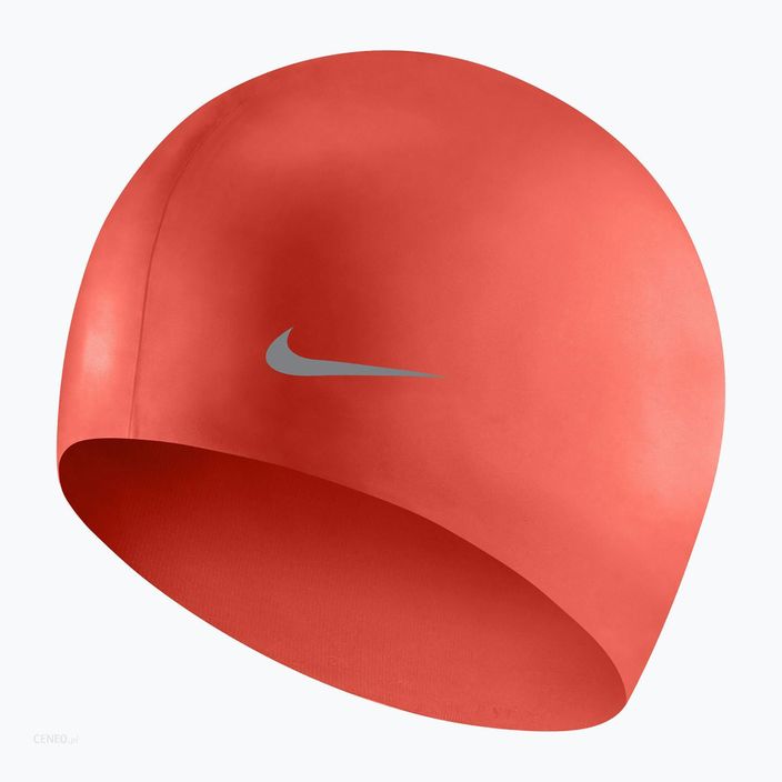 Nike vientisa silikoninė vaikiška plaukimo kepuraitė oranžinė TESS0106-618 2