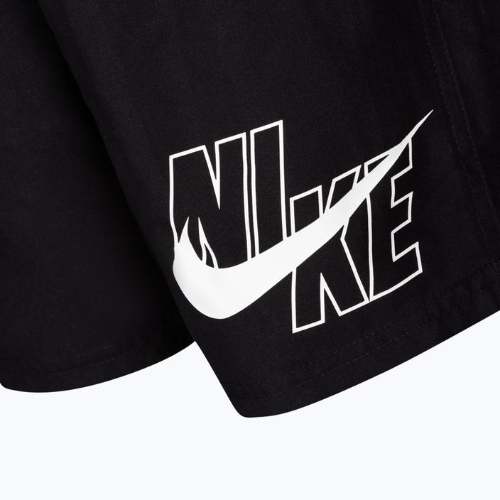 Nike Logo Solid Lap vaikiški maudymosi šortai juodi NESSA771-001 3