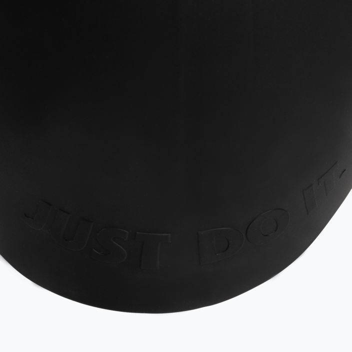 Nike silikoninė ilgų plaukų plaukimo kepuraitė juoda NESSA198-001 3