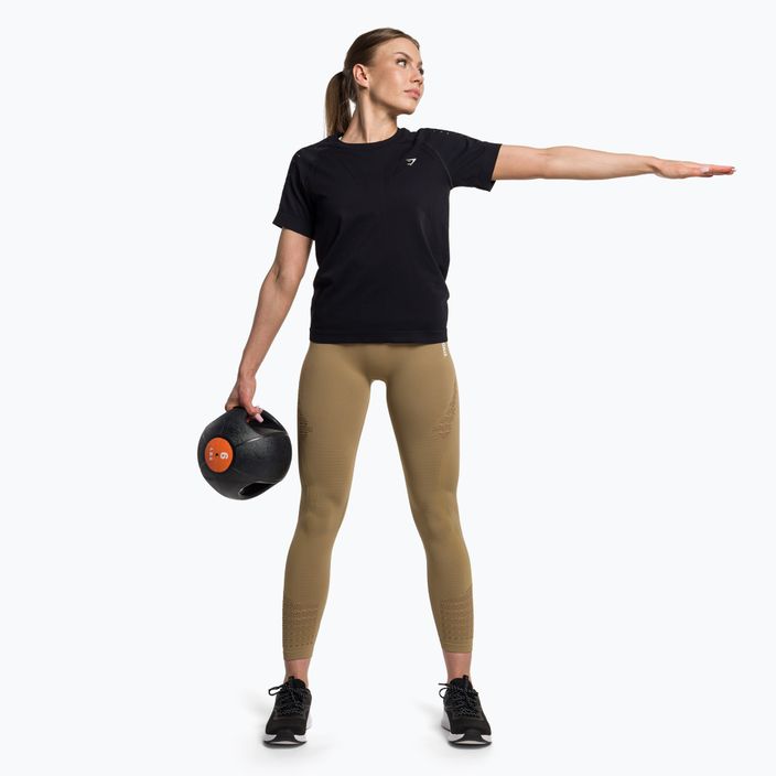 Moteriški treniruočių marškinėliai Gymshark Energy Seamless black 2