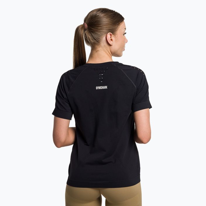 Moteriški treniruočių marškinėliai Gymshark Energy Seamless black 3