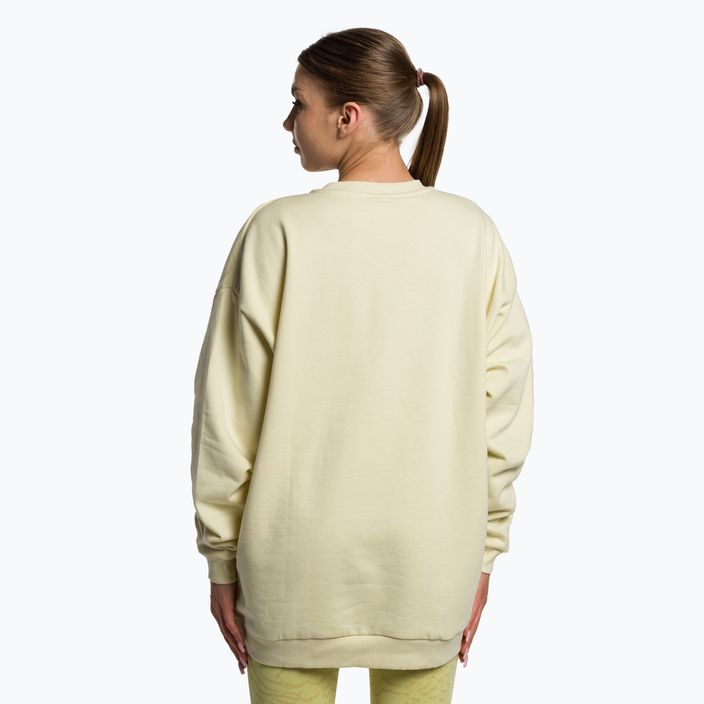 Moteriški treniruočių marškinėliai Gymshark Gfx Gslc Oversized yellow/white 3
