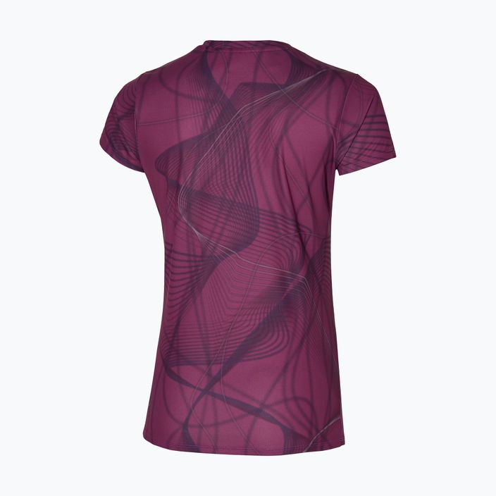 Moteriški bėgimo marškinėliai Mizuno Graphic Tee magenta haze 2
