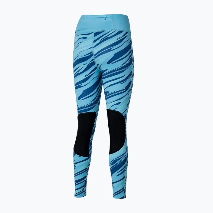 Moteriškos bėgimo kelnės Mizuno 7/8 Printed maui blue 2