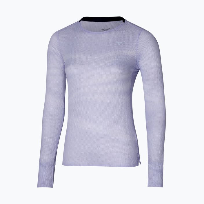 Moteriškas bėgimo marškinėlis ilgomis rankovėmis Mizuno Premium Aero Tee snow white/thistle
