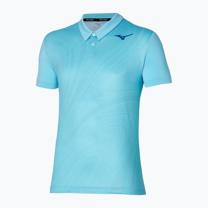 Vyriški teniso polo marškinėliai Mizuno Charge Shadow Polo blue glow 3