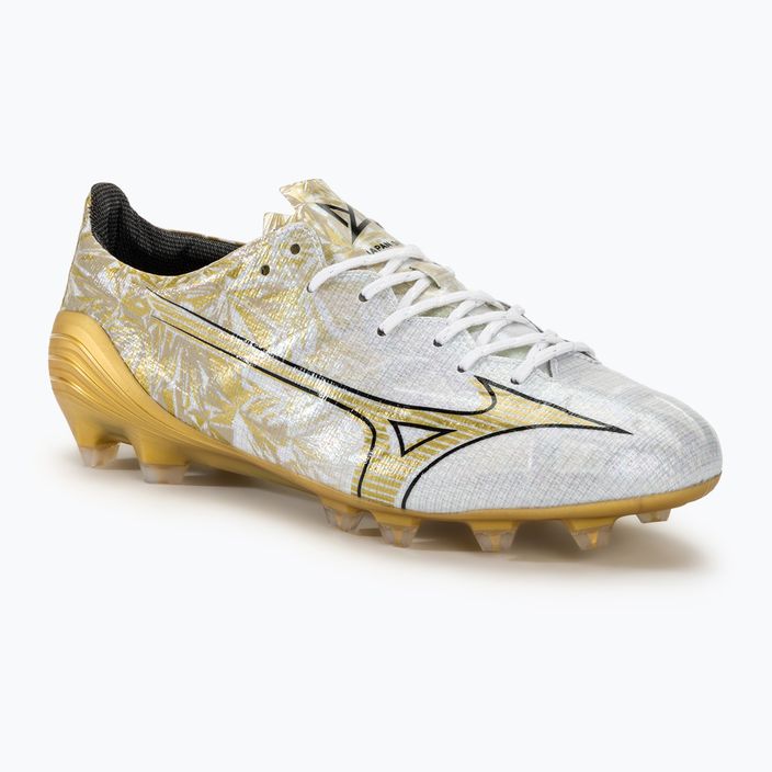 Vyriški futbolo batai Mizuno Αlpha Japan Md white/ge gold/black