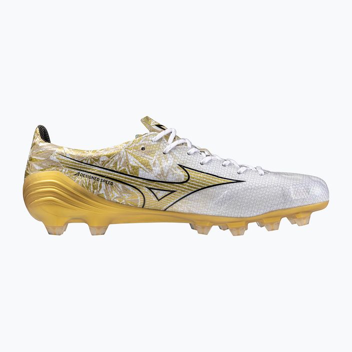 Vyriški futbolo batai Mizuno Αlpha Japan Md white/ge gold/black 9