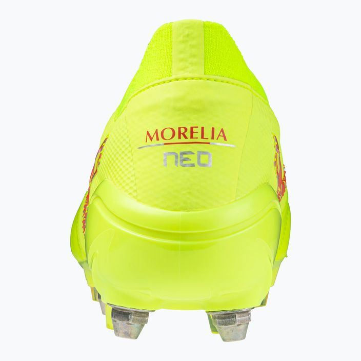 Vyriški futbolo batai Mizuno Morelia Neo IV Β Japan Mix safety yellow/flery coral 2/safety yellow 3