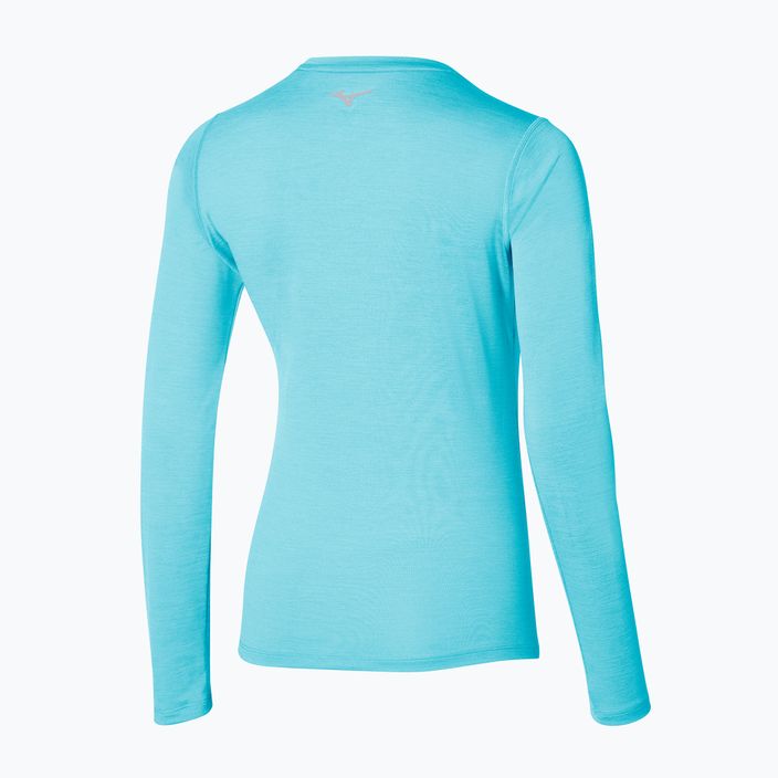Moteriški marškinėliai ilgomis rankovėmis Mizuno Impulse Core LS Tee blue glow 2