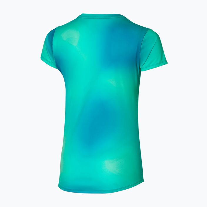 Moteriški bėgimo marškinėliai Mizuno Impulse Core Graphic Tee eggshell blue 2