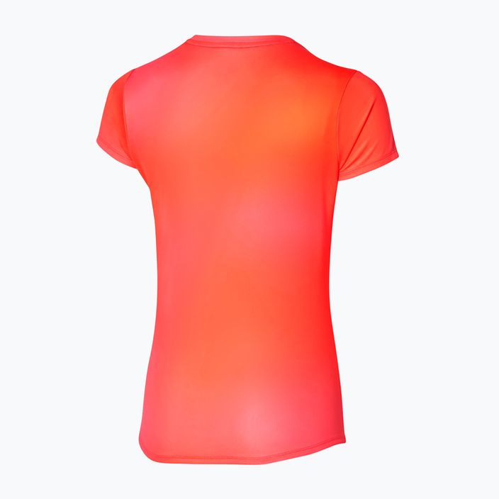 Moteriški bėgimo marškinėliai Mizuno Impulse Core Graphic Tee nasturtium 2