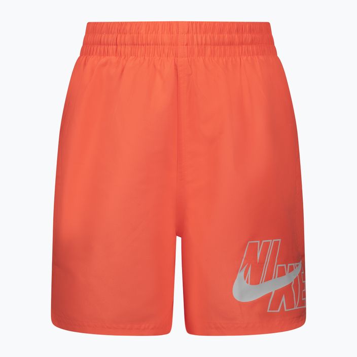 Nike Logo Solid Lap vaikiški maudymosi šortai oranžiniai NESSA771-821