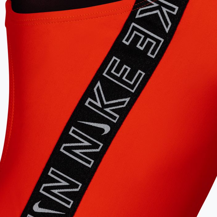 Vaikiškas vientisas maudymosi kostiumėlis Nike Logo Tape red NESSB758 3