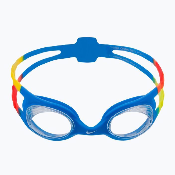 Nike Easy Fit skaidrūs/mėlyni vaikiški plaukimo akiniai NESSB166-401 2