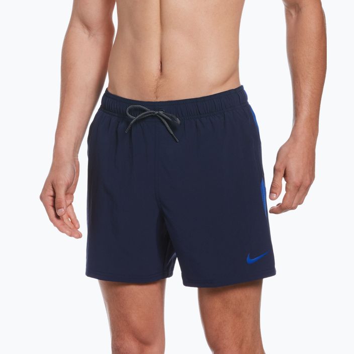 Vyriški maudymosi šortai Nike Contend 5" Volley tamsiai mėlyni NESSB500-440 5