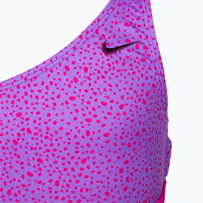 Vaikiškas dviejų dalių maudymosi kostiumėlis Nike Water Dots Asymmetrical pink NESSC725-672 3
