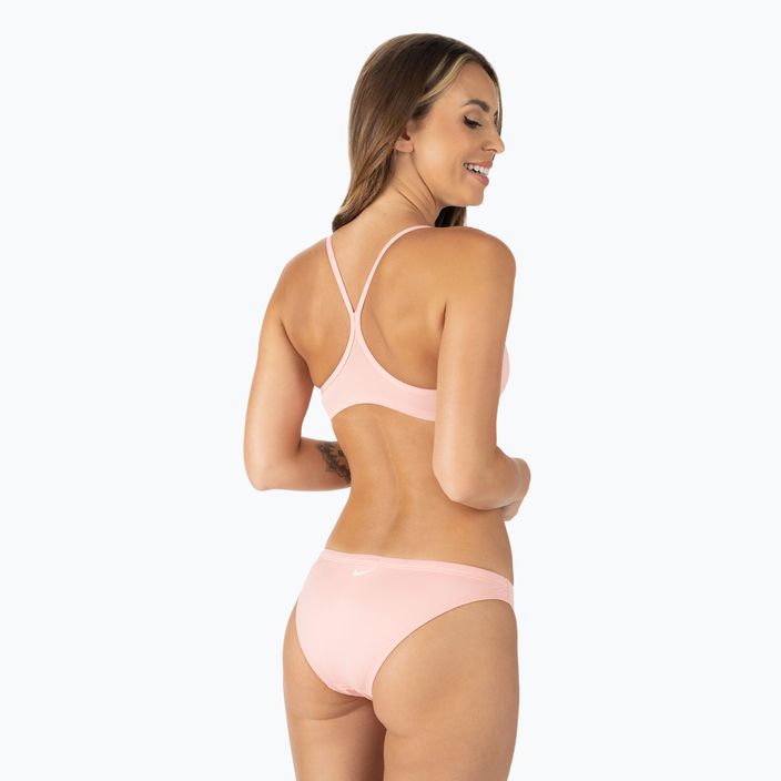 Moteriškas dviejų dalių maudymosi kostiumėlis Nike Essential Sports Bikini pink NESSA211-626 3