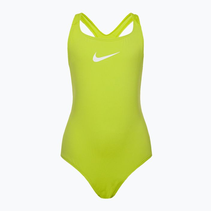 Nike Essential Racerback vaikiškas vientisas maudymosi kostiumėlis žalias NESSB711-312