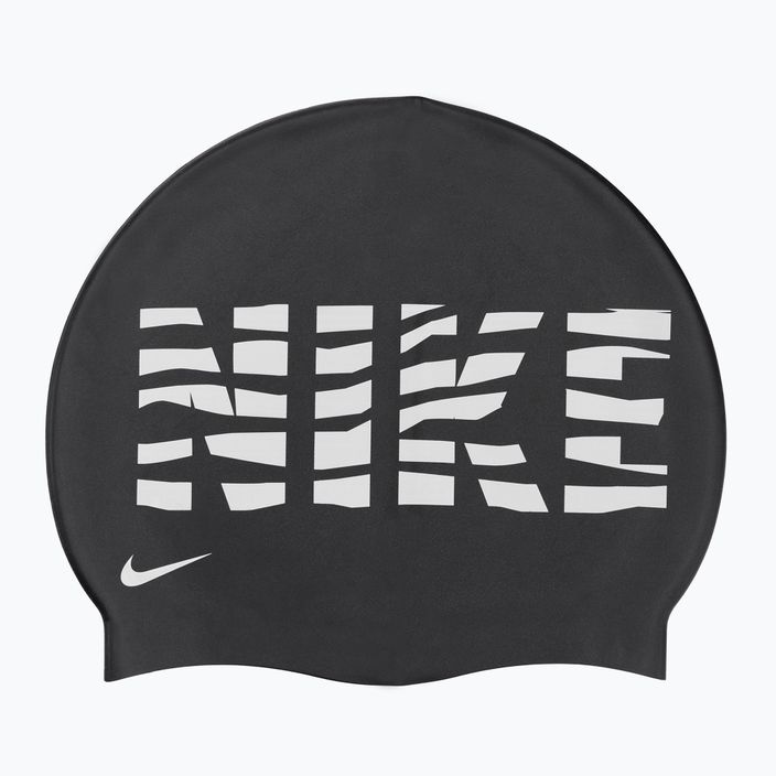Nike Wave Stripe Graphic 3 plaukimo kepuraitė juoda NESSC160-001
