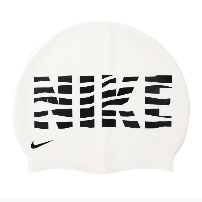 Nike Wave Stripe Graphic 3 plaukimo kepuraitė balta NESSC160-100 2