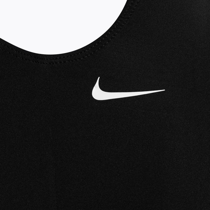 Moteriškas Nike vienadalis maudymosi kostiumėlis su keliais logotipais Black NESSC250-001 3