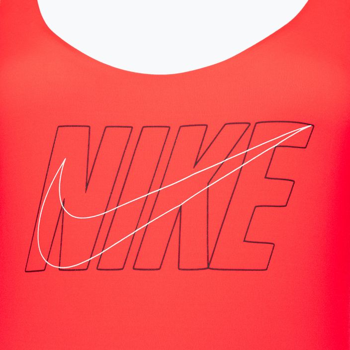 Moteriškas vientisas maudymosi kostiumėlis Nike Multi Logo bright crimson 3
