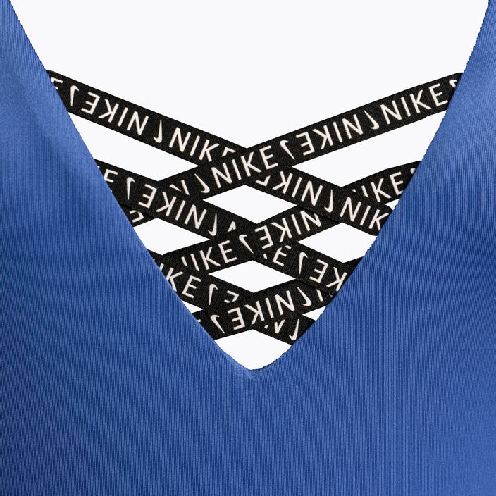 Nike Sneakerkini U-Back moteriškas vientisas maudymosi kostiumėlis mėlynas NESSC254-442 3
