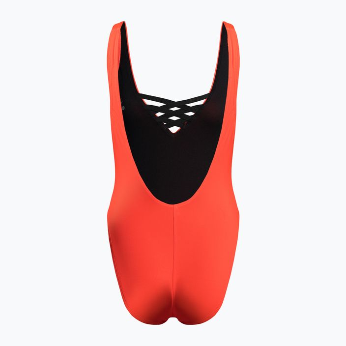 Nike Sneakerkini U-Back moteriškas vientisas maudymosi kostiumėlis oranžinis NESSC254-631 2