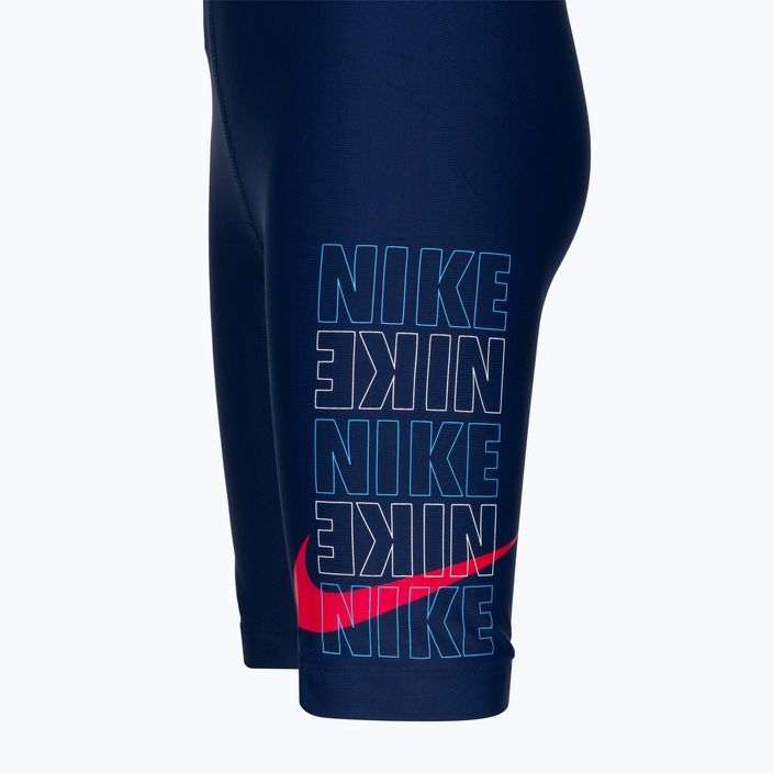 Vaikiški maudymosi kostiumėliai Nike Multi Logo tamsiai mėlyna NESSC853-440 5