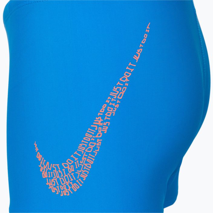 Nike Jdi Swoosh Aquashort vaikiškos maudymosi kelnaitės, mėlynos NESSC854-458 3