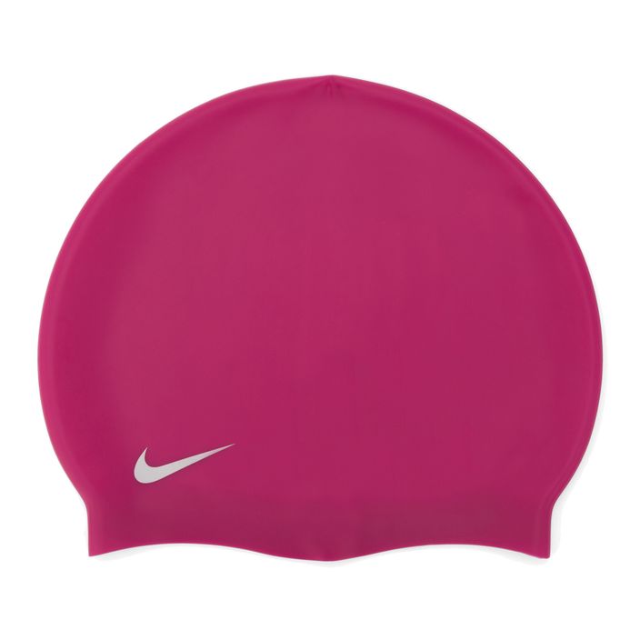 Nike Solid Silikoninė vaikiška plaukimo kepuraitė rožinė TESS0106-672 2