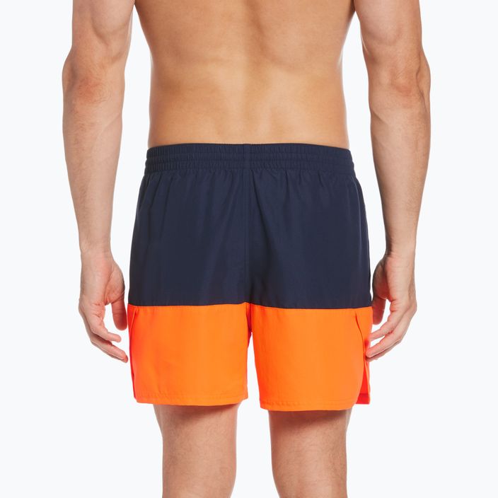 Vyriški "Nike Split 5" Volley" maudymosi šortai tamsiai mėlynos ir oranžinės spalvos NESSB451-822 7
