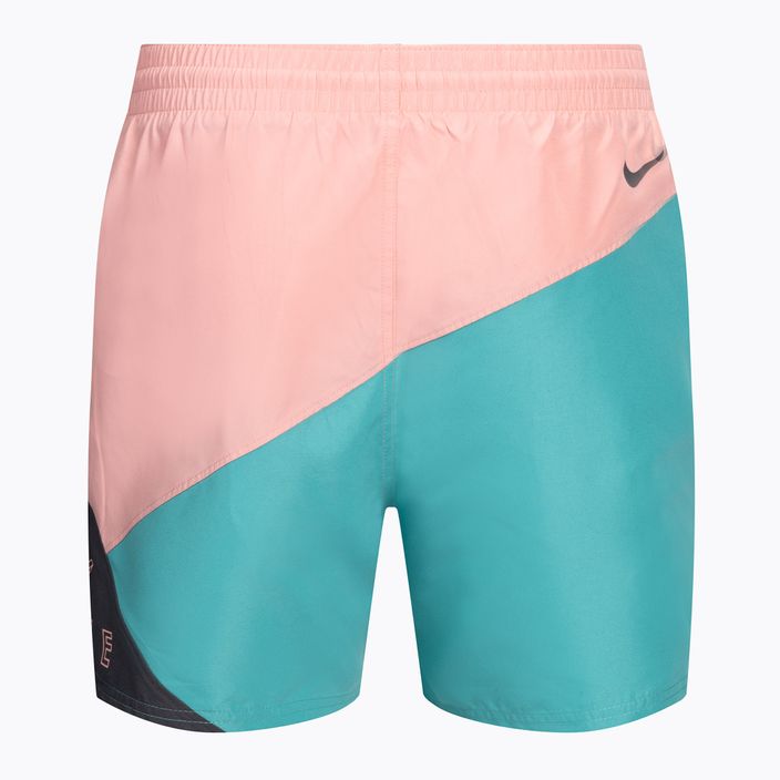 Vyriški maudymosi šortai Nike Logo 5" Volley pilkos spalvos NESSC470-018 2