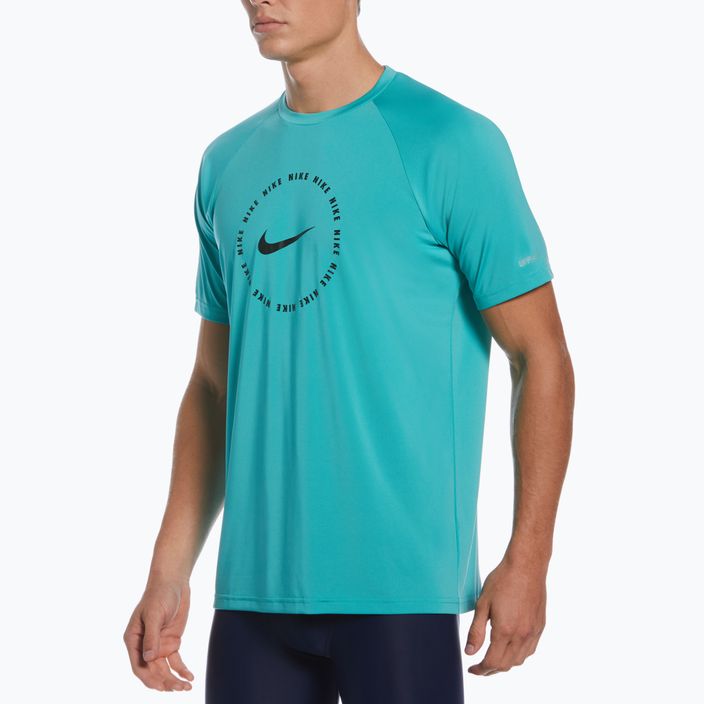 Vyriški treniruočių marškinėliai Nike Ring Logo turquoise NESSC666-339 8