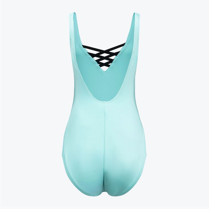 Nike Sneakerkini U-Back moteriškas vientisas maudymosi kostiumėlis šviesiai mėlynas NESSC254-437 2
