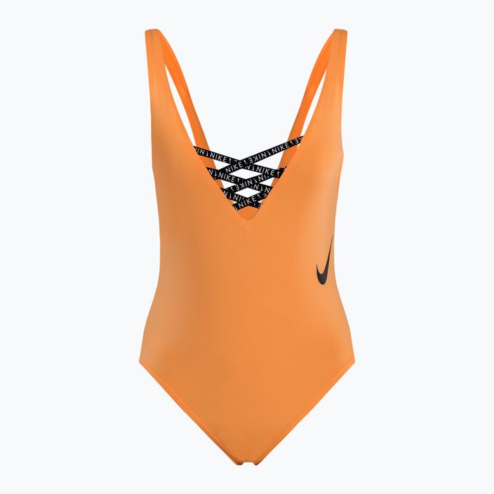 Moteriškas vientisas maudymosi kostiumėlis Nike Sneakerkini U-Back Peach Cream NESSC254-832