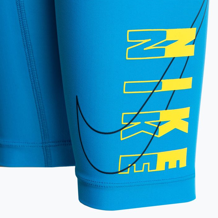 Vaikų Nike keliais logotipais marškinėliai, mėlyni NESSC858-458 3