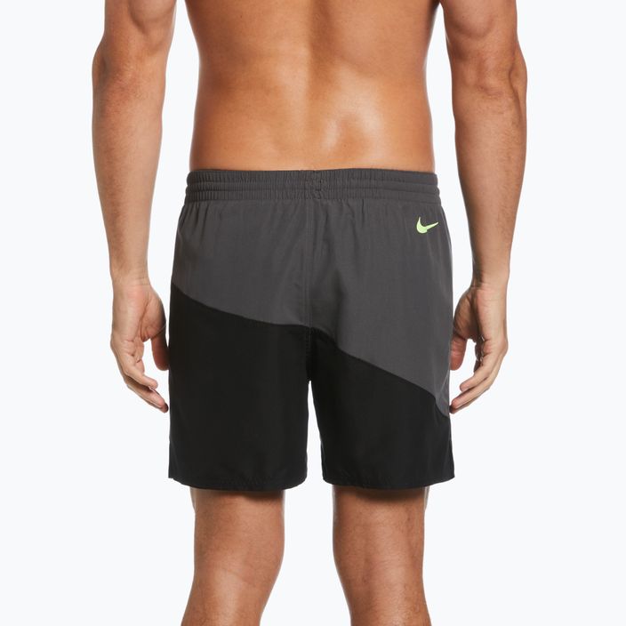 Vyriški "Nike Block Swoosh 5" Volley" maudymosi šortai juodi NESSC492-001 4
