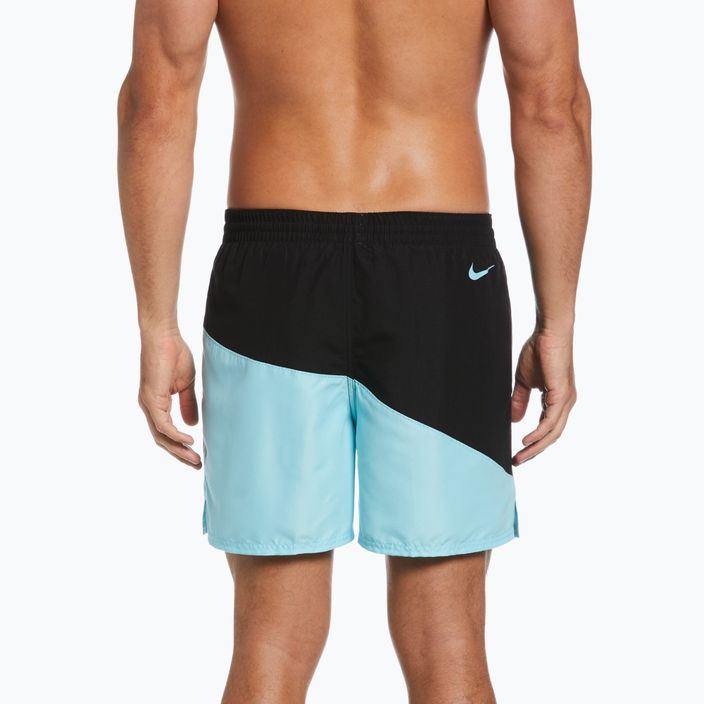 Vyriški "Nike Block Swoosh 5" Volley" maudymosi šortai mėlyni NESSC492-437 5