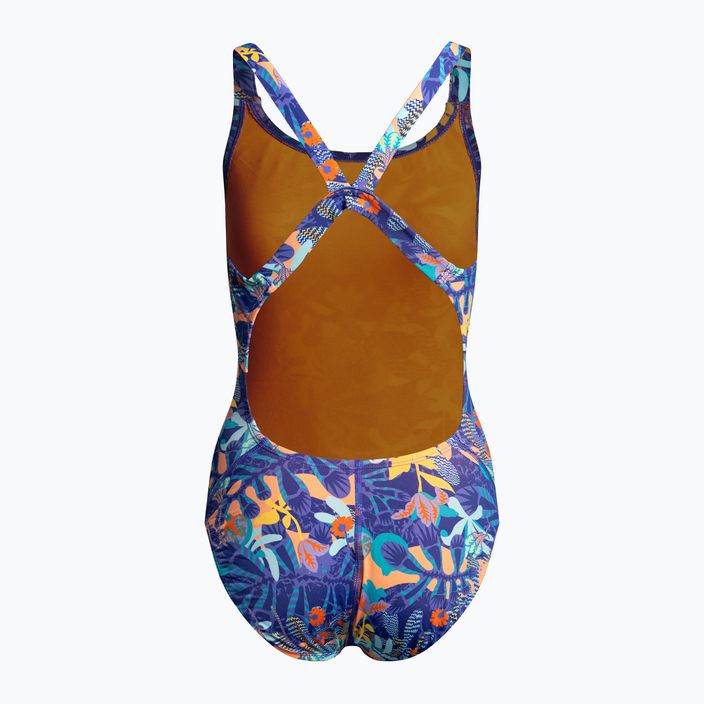 Moteriškas vientisas maudymosi kostiumėlis Nike Multiple Print Fastback purpurinės spalvos NESSC050-593 2