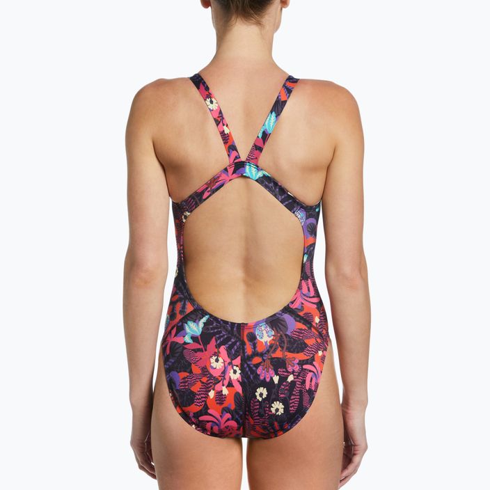 Moteriškas vientisas maudymosi kostiumėlis Nike Multiple Print Fastback pink NESSC050-678 5