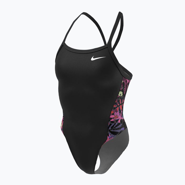 Moteriškas vientisas maudymosi kostiumėlis Nike Multiple Print Racerback Splice One black NESSC051-001 6