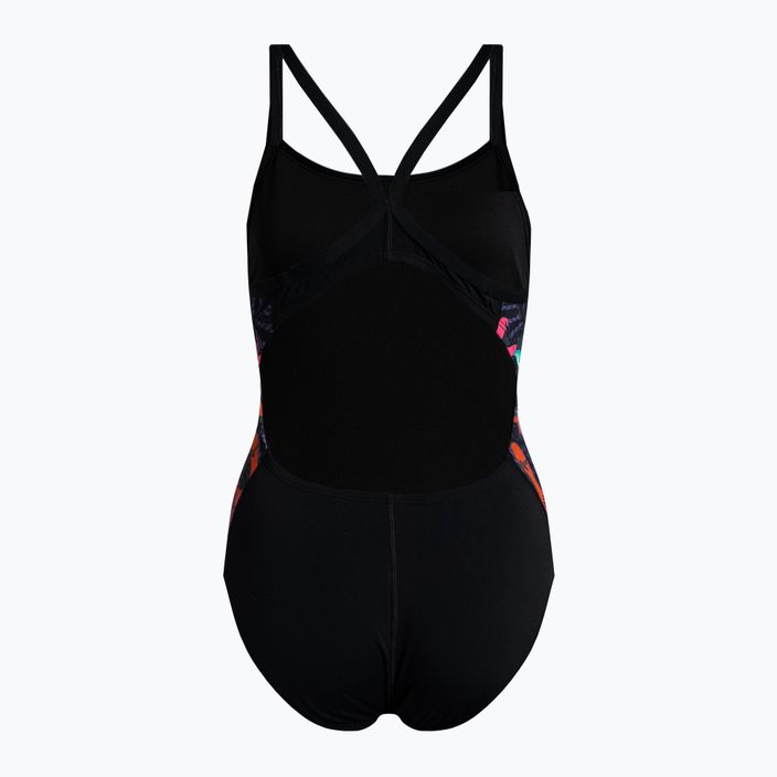 Moteriškas vientisas maudymosi kostiumėlis Nike Multiple Print Racerback Splice One black NESSC051-001 2