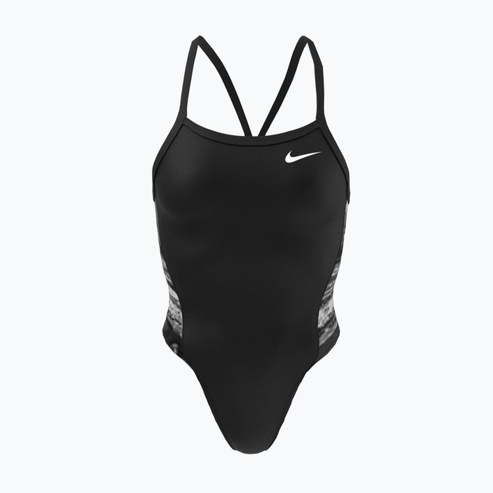 Moteriškas maudymosi kostiumėlis Nike Multiple Print Racerback Splice One jet black NESSC051-006 5